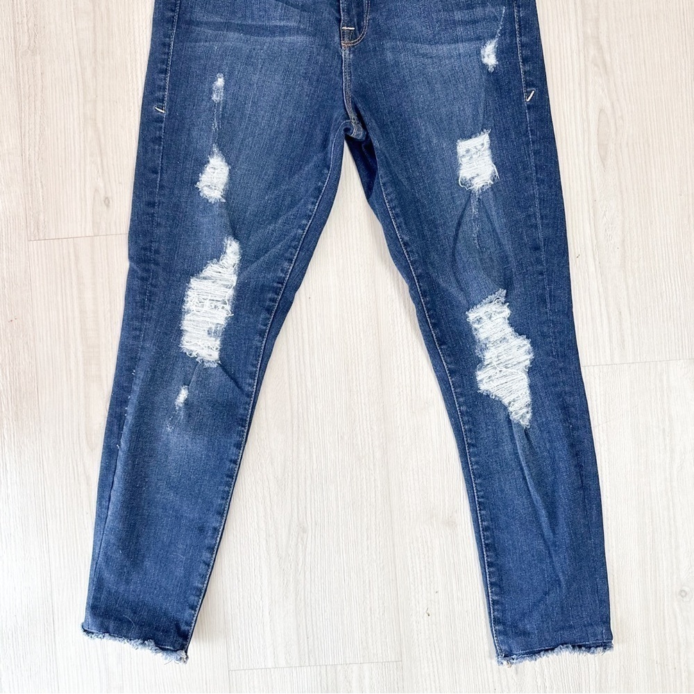 Good american good legs raw edges stretch jeans - Picture 5 of 9